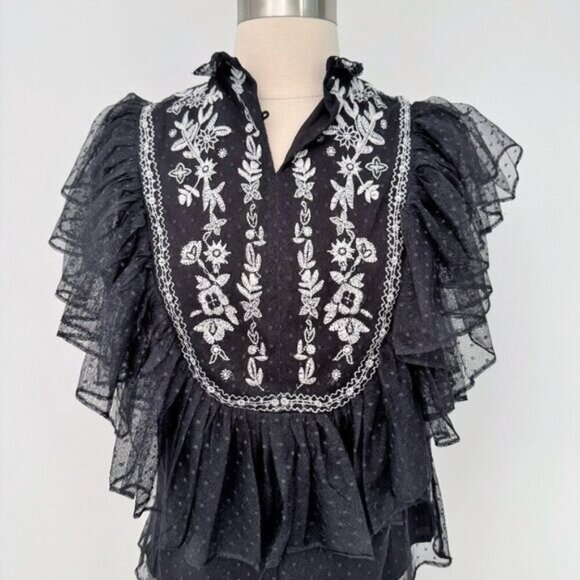 Stellah Tops - Stellah Mesh Top, Size XS